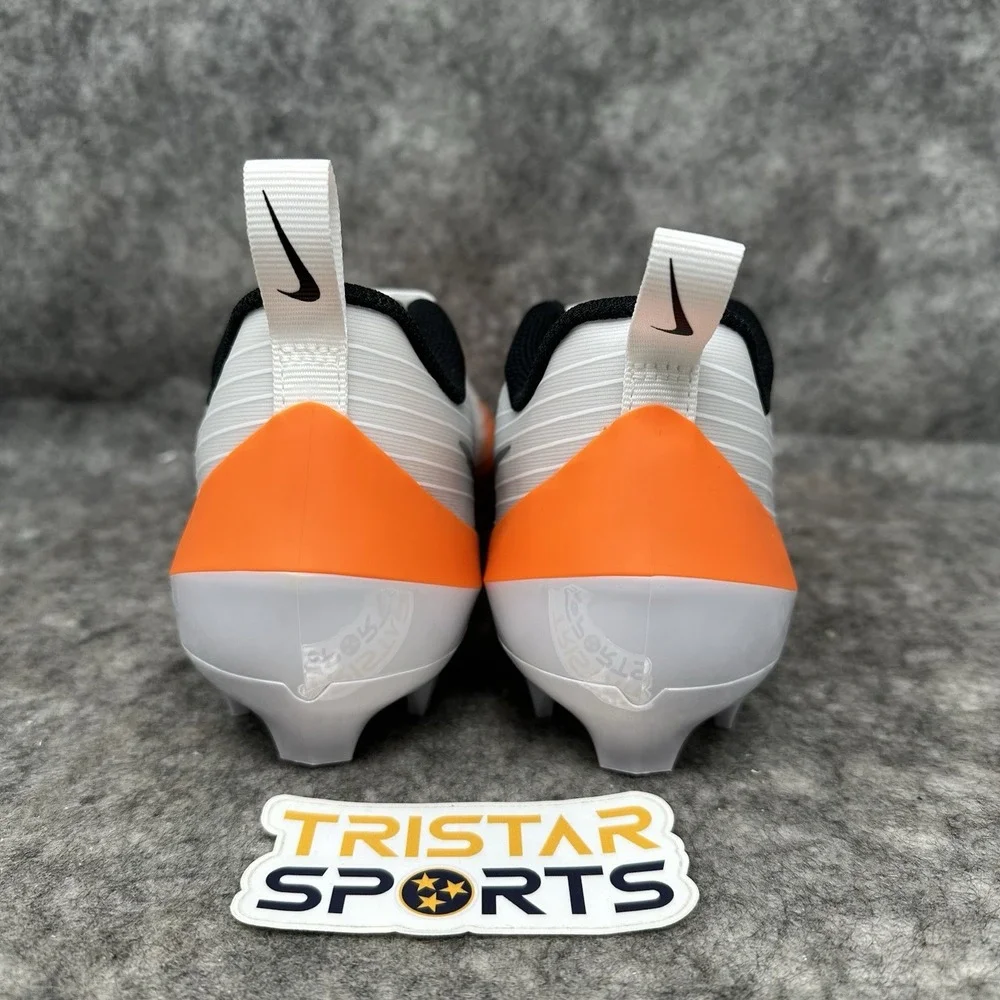 Nike Vapor Speed 3 Football Cleats Mens Size 8.5 White Orange Black HM8849-104
